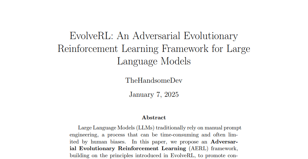 evolveRL is Now Open Source!